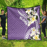 Aloha Hawaii Festive Quilt Frangipani Lace Classic - Lavender LT7 - Polynesian Pride