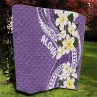 Aloha Hawaii Festive Quilt Frangipani Lace Classic - Lavender LT7 - Polynesian Pride