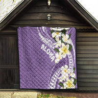 Aloha Hawaii Festive Quilt Frangipani Lace Classic - Lavender LT7 - Polynesian Pride