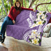 Aloha Hawaii Festive Quilt Frangipani Lace Classic - Lavender LT7 - Polynesian Pride