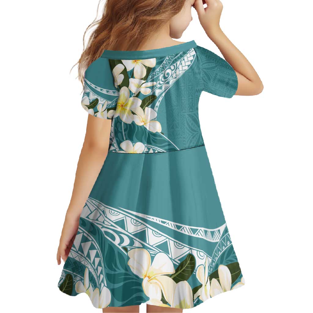 Aloha Hawaii Festive Family Matching Tank Maxi Dress and Hawaiian Shirt Frangipani Lace Classic - Teal LT7 - Polynesian Pride