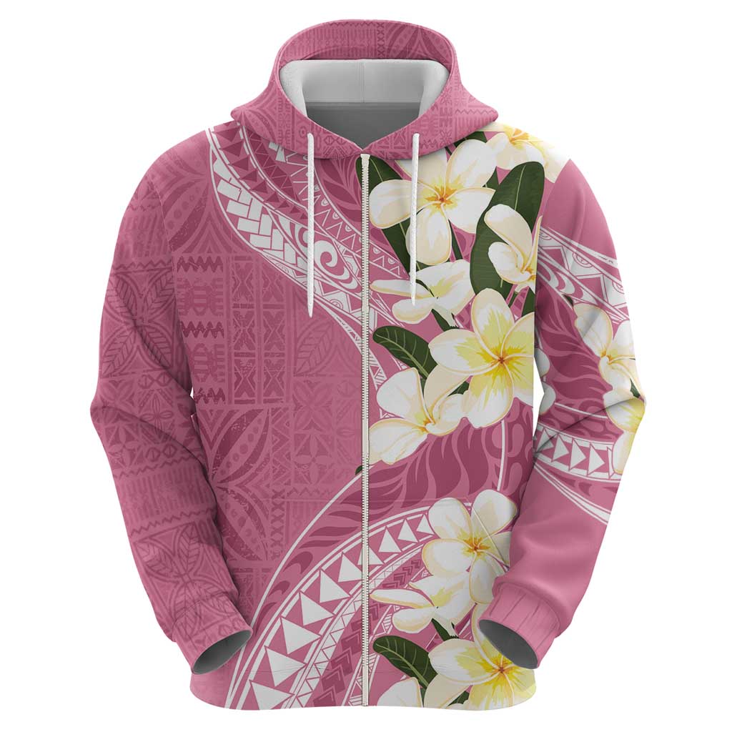 Aloha Hawaii Festive Hoodie Frangipani Lace Classic - Rosy