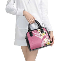 Aloha Hawaii Festive Shoulder Handbag Frangipani Lace Classic - Rosy LT7 - Polynesian Pride