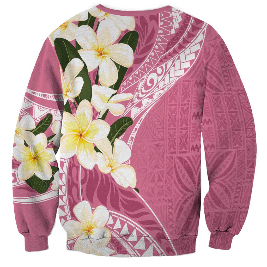 Aloha Hawaii Festive Sweatshirt Frangipani Lace Classic - Rosy