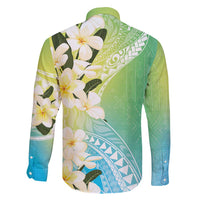 Aloha Hawaii Festive Family Matching Mermaid Dress and Hawaiian Shirt Frangipani Lace Classic - Summer Vibes LT7 - Polynesian Pride