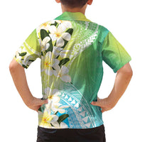 Aloha Hawaii Festive Family Matching Tank Maxi Dress and Hawaiian Shirt Frangipani Lace Classic - Summer Vibes LT7 - Polynesian Pride