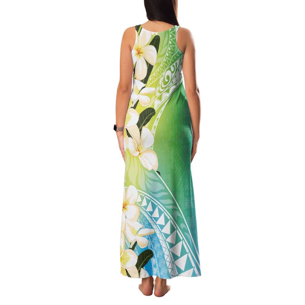 Aloha Hawaii Festive Tank Maxi Dress Frangipani Lace Classic - Summer Vibes