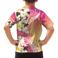 Aloha Hawaii Festive Family Matching Puletasi and Hawaiian Shirt Frangipani Lace Classic - Spring Vibes LT7 - Polynesian Pride