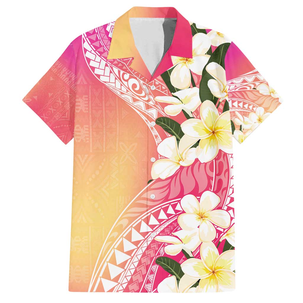 Aloha Hawaii Festive Family Matching Tank Maxi Dress and Hawaiian Shirt Frangipani Lace Classic - Spring Vibes LT7 Dad's Shirt - Short Sleeve Colorful - Polynesian Pride