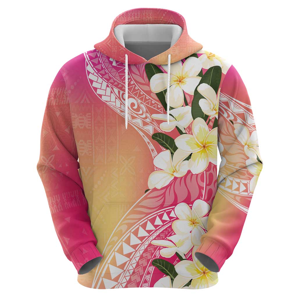 Aloha Hawaii Festive Zip Hoodie Frangipani Lace Classic - Spring Vibes