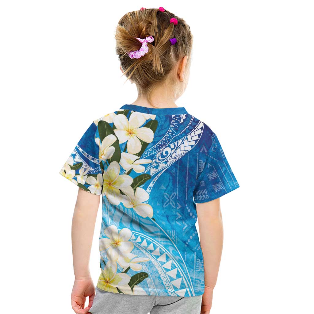 Aloha Hawaii Festive Kid T Shirt Frangipani Lace Classic - Oceanic LT7 - Polynesian Pride