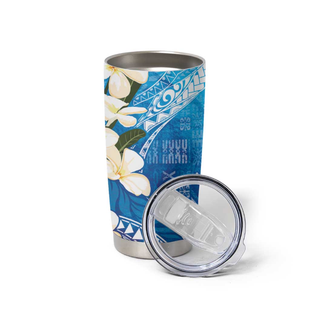 Aloha Hawaii Festive Tumbler Cup Frangipani Lace Classic - Oceanic LT7 - Polynesian Pride
