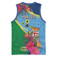 Personalized Malampa Fiji Day Together We Grow Basketball Jersey Special Tapa Mix LT7 - Polynesian Pride