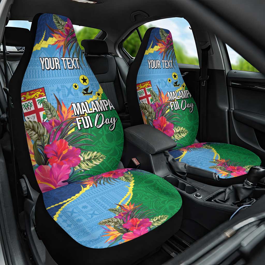 Personalized Malampa Fiji Day Together We Grow Car Seat Cover Special Tapa Mix LT7 One Size Colorful - Polynesian Pride