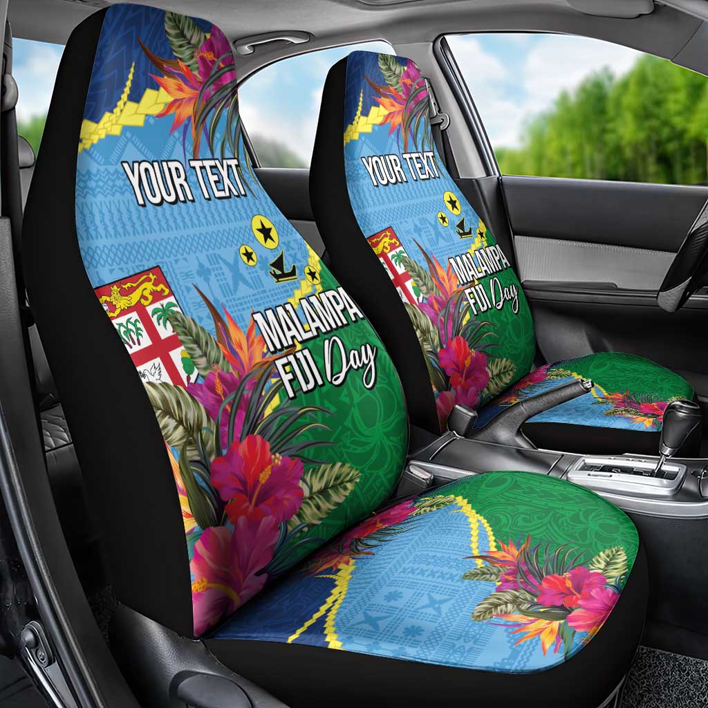Personalized Malampa Fiji Day Together We Grow Car Seat Cover Special Tapa Mix LT7 - Polynesian Pride