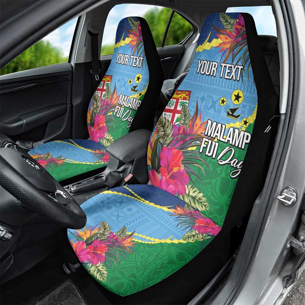 Personalized Malampa Fiji Day Together We Grow Car Seat Cover Special Tapa Mix LT7 - Polynesian Pride