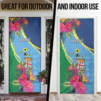 Personalized Malampa Fiji Day Together We Grow Door Cover Special Tapa Mix LT7 - Polynesian Pride