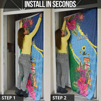 Personalized Malampa Fiji Day Together We Grow Door Cover Special Tapa Mix LT7 - Polynesian Pride