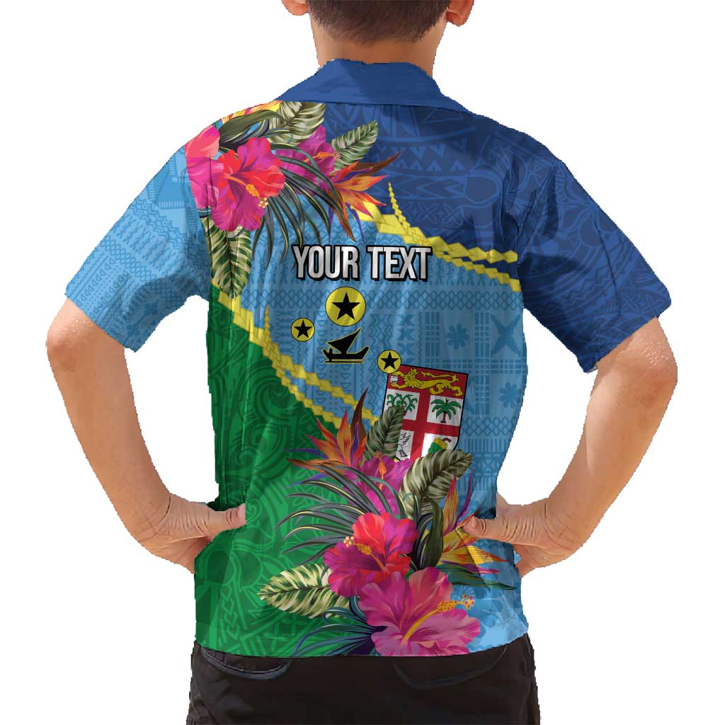 Personalized Malampa Fiji Day Together We Grow Family Matching Puletasi and Hawaiian Shirt Special Tapa Mix LT7 - Polynesian Pride