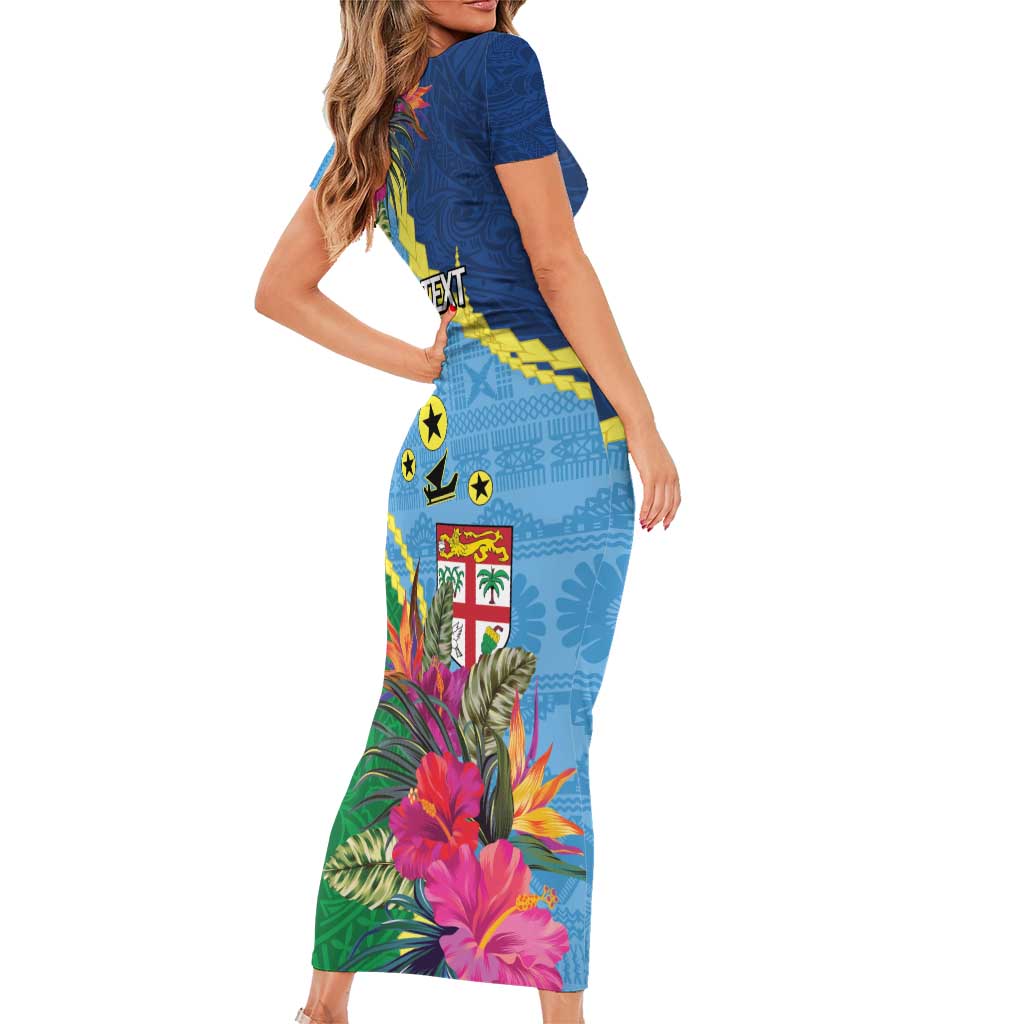 Personalized Malampa Fiji Day Together We Grow Family Matching Short Sleeve Bodycon Dress and Hawaiian Shirt Special Tapa Mix LT7 - Polynesian Pride