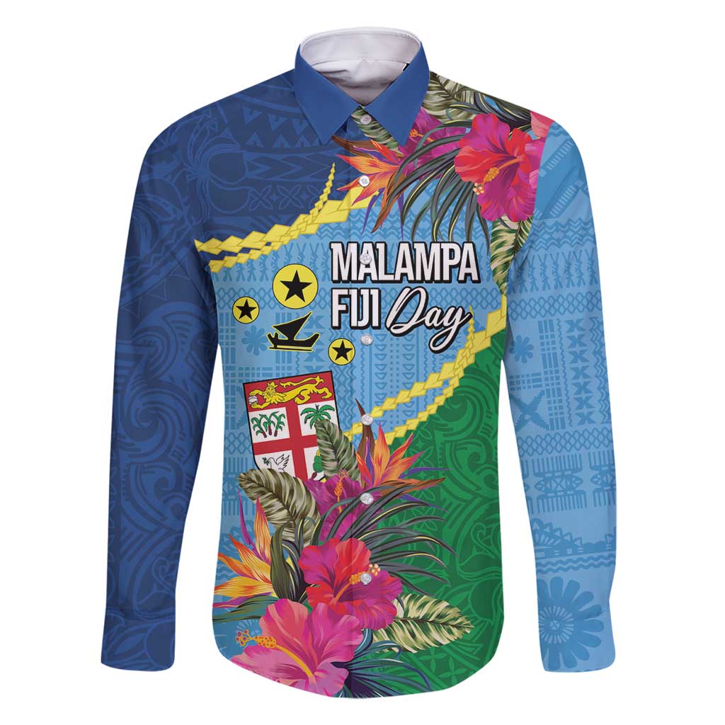 Personalized Malampa Fiji Day Together We Grow Family Matching Summer Maxi Dress and Hawaiian Shirt Special Tapa Mix LT7 Dad's Shirt - Long Sleeve Colorful - Polynesian Pride