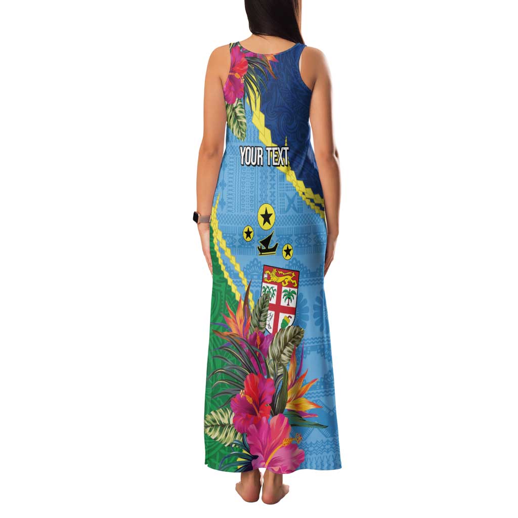Personalized Malampa Fiji Day Together We Grow Family Matching Tank Maxi Dress and Hawaiian Shirt Special Tapa Mix LT7 - Polynesian Pride