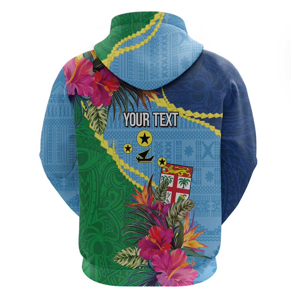 Personalized Malampa Fiji Day Together We Grow Hoodie Special Tapa Mix LT7 - Polynesian Pride