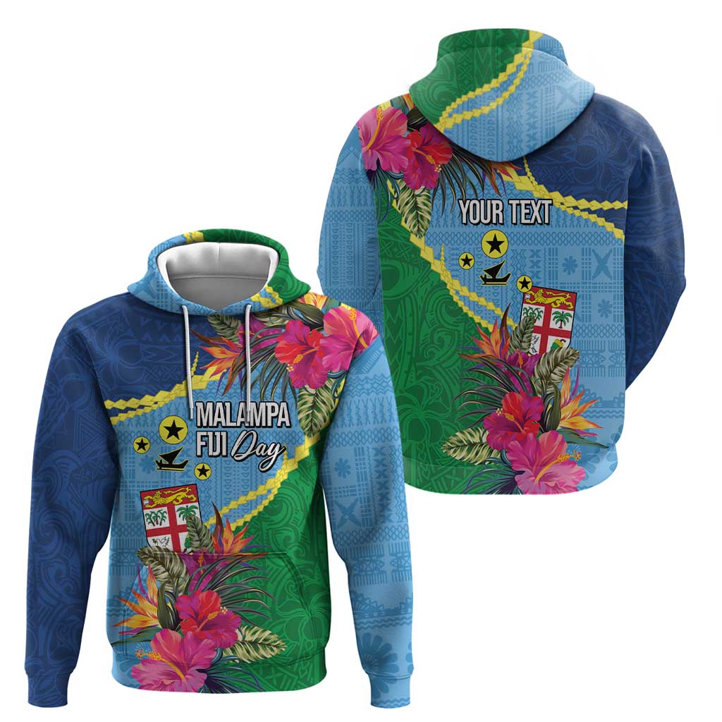 Personalized Malampa Fiji Day Together We Grow Hoodie Special Tapa Mix LT7 - Polynesian Pride