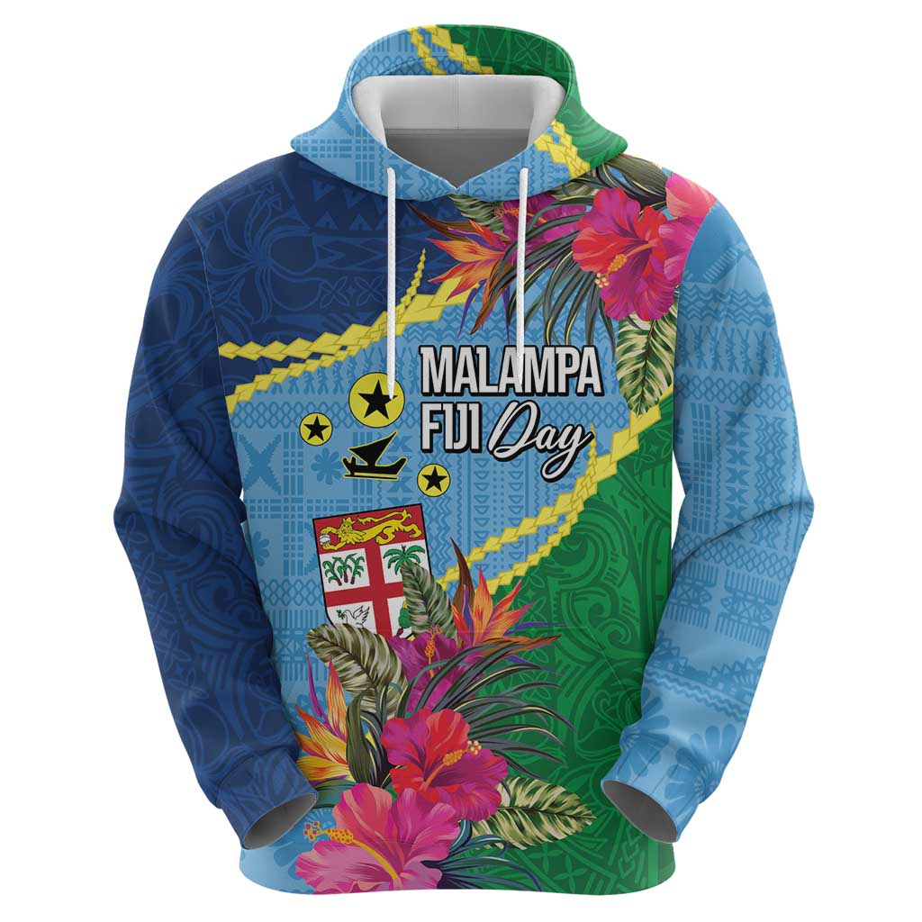 Personalized Malampa Fiji Day Together We Grow Hoodie Special Tapa Mix LT7 - Polynesian Pride