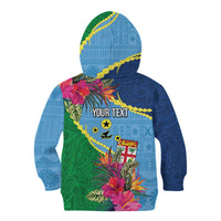 Personalized Malampa Fiji Day Together We Grow Kid Hoodie Special Tapa Mix LT7 - Polynesian Pride
