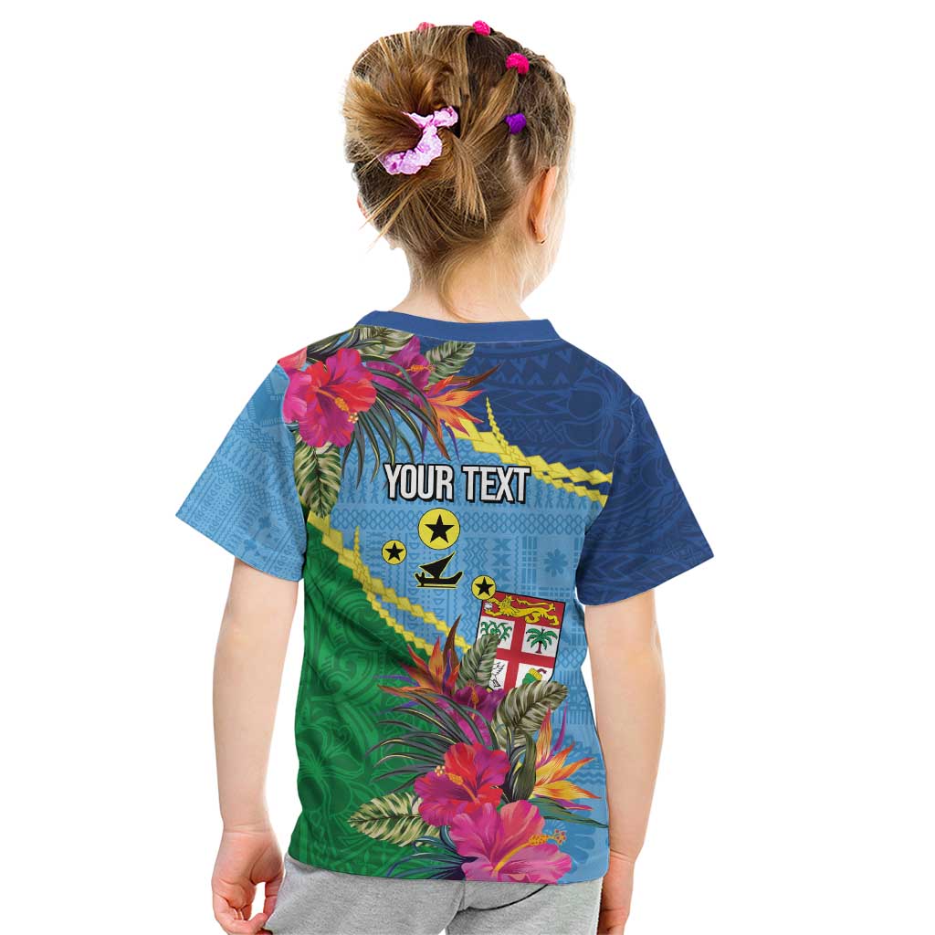 Personalized Malampa Fiji Day Together We Grow Kid T Shirt Special Tapa Mix LT7 - Polynesian Pride