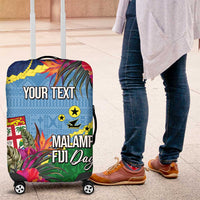 Personalized Malampa Fiji Day Together We Grow Luggage Cover Special Tapa Mix LT7 Colorful - Polynesian Pride