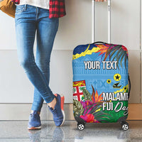Personalized Malampa Fiji Day Together We Grow Luggage Cover Special Tapa Mix LT7 - Polynesian Pride