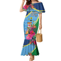 Personalized Malampa Fiji Day Together We Grow Mermaid Dress Special Tapa Mix LT7 Women Colorful - Polynesian Pride