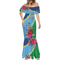 Personalized Malampa Fiji Day Together We Grow Mermaid Dress Special Tapa Mix LT7 - Polynesian Pride