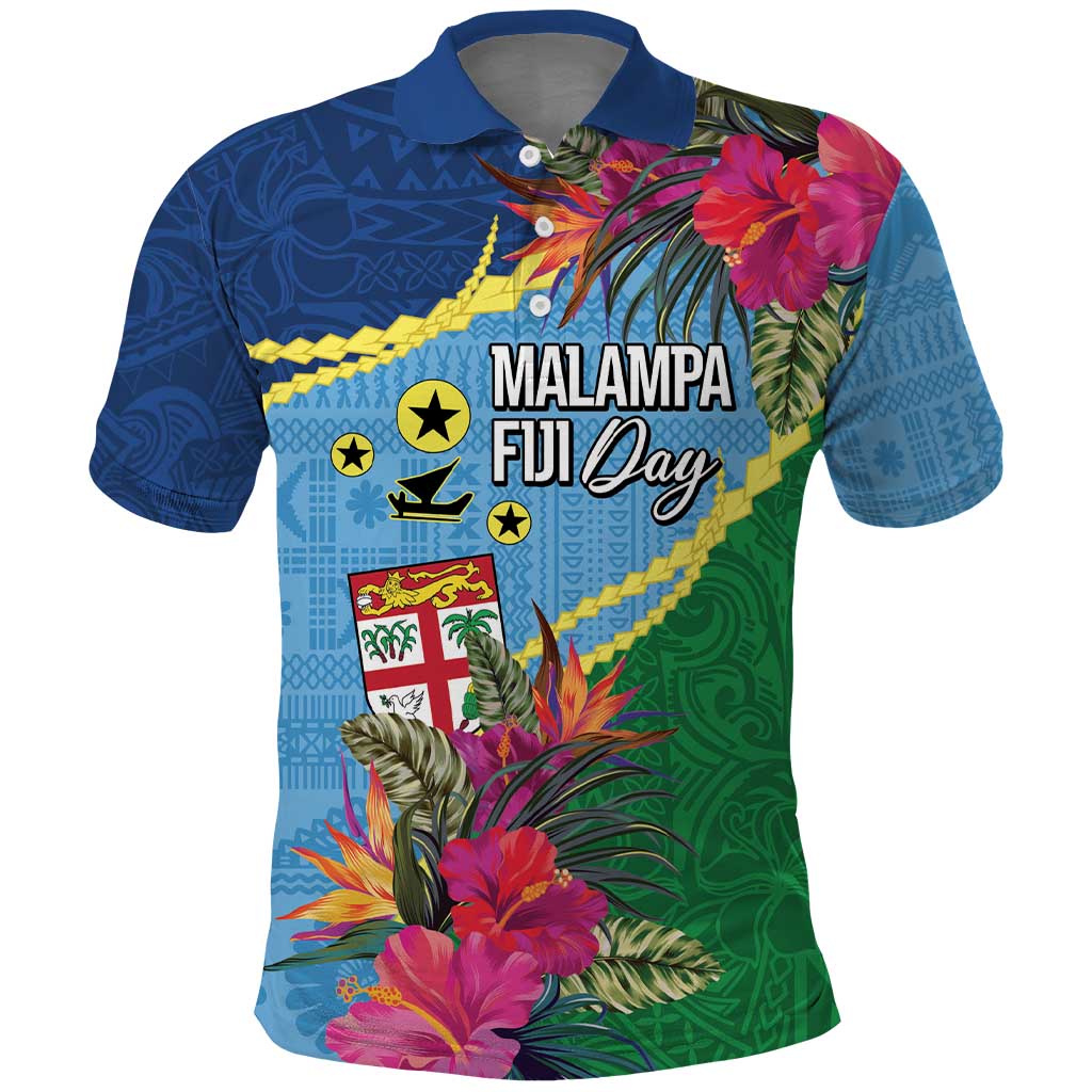 Personalized Malampa Fiji Day Together We Grow Polo Shirt Special Tapa Mix LT7 Colorful - Polynesian Pride