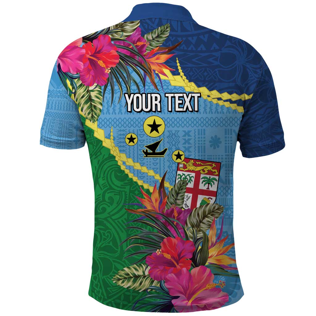 Personalized Malampa Fiji Day Together We Grow Polo Shirt Special Tapa Mix LT7 - Polynesian Pride