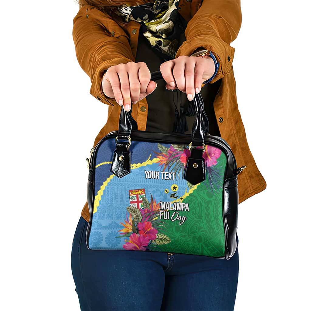 Personalized Malampa Fiji Day Together We Grow Shoulder Handbag Special Tapa Mix - Polynesian Pride