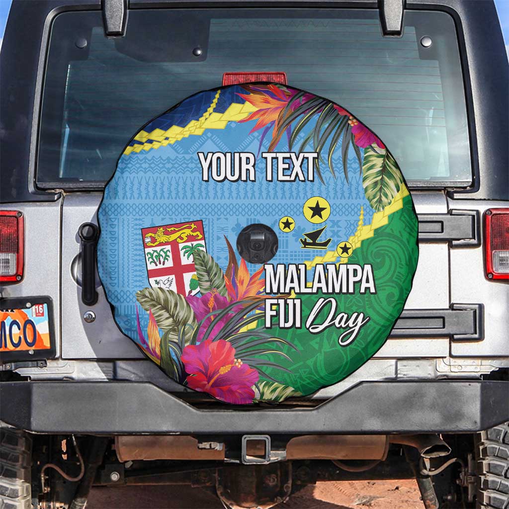 Personalized Malampa Fiji Day Together We Grow Spare Tire Cover Special Tapa Mix - Polynesian Pride