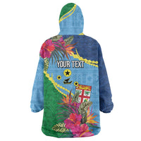Personalized Malampa Fiji Day Together We Grow Wearable Blanket Hoodie Special Tapa Mix LT7 - Polynesian Pride