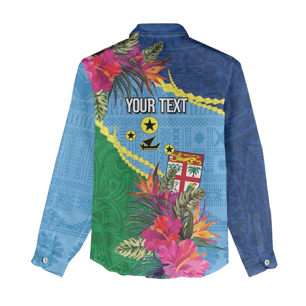 Personalized Malampa Fiji Day Together We Grow Women Casual Shirt Special Tapa Mix LT7 - Polynesian Pride
