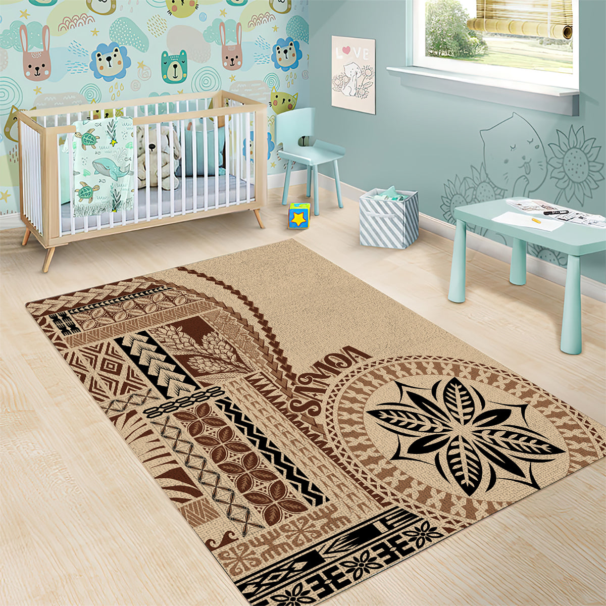 Samoa Siapo Motif Area Rug Classic Style LT7 - Polynesian Pride