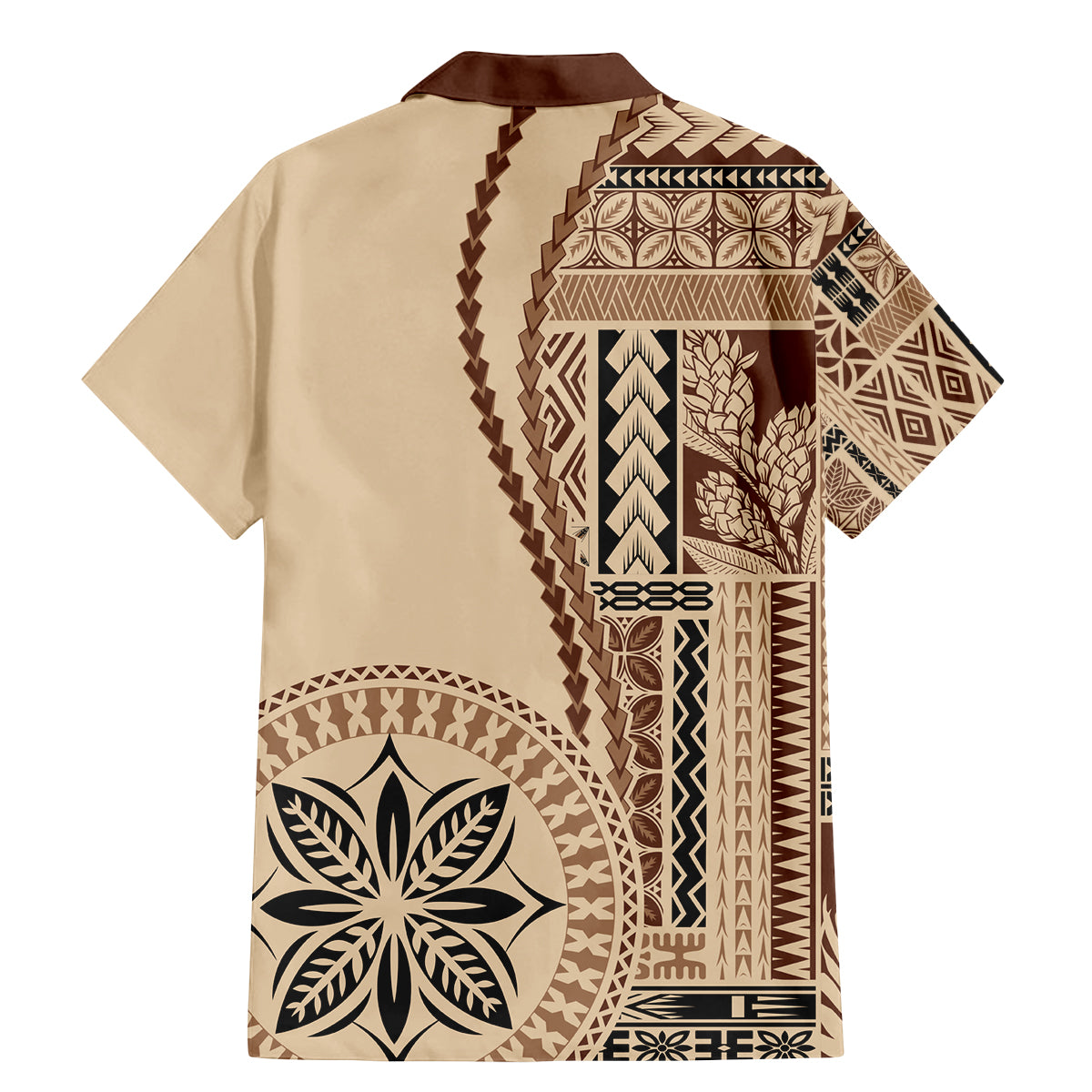 Samoa Siapo Motif Family Matching Mermaid Dress and Hawaiian Shirt Classic Style LT7 - Polynesian Pride