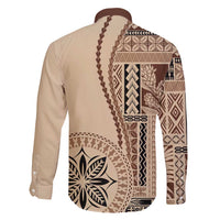 Samoa Siapo Motif Family Matching Short Sleeve Bodycon Dress and Hawaiian Shirt Classic Style LT7 - Polynesian Pride