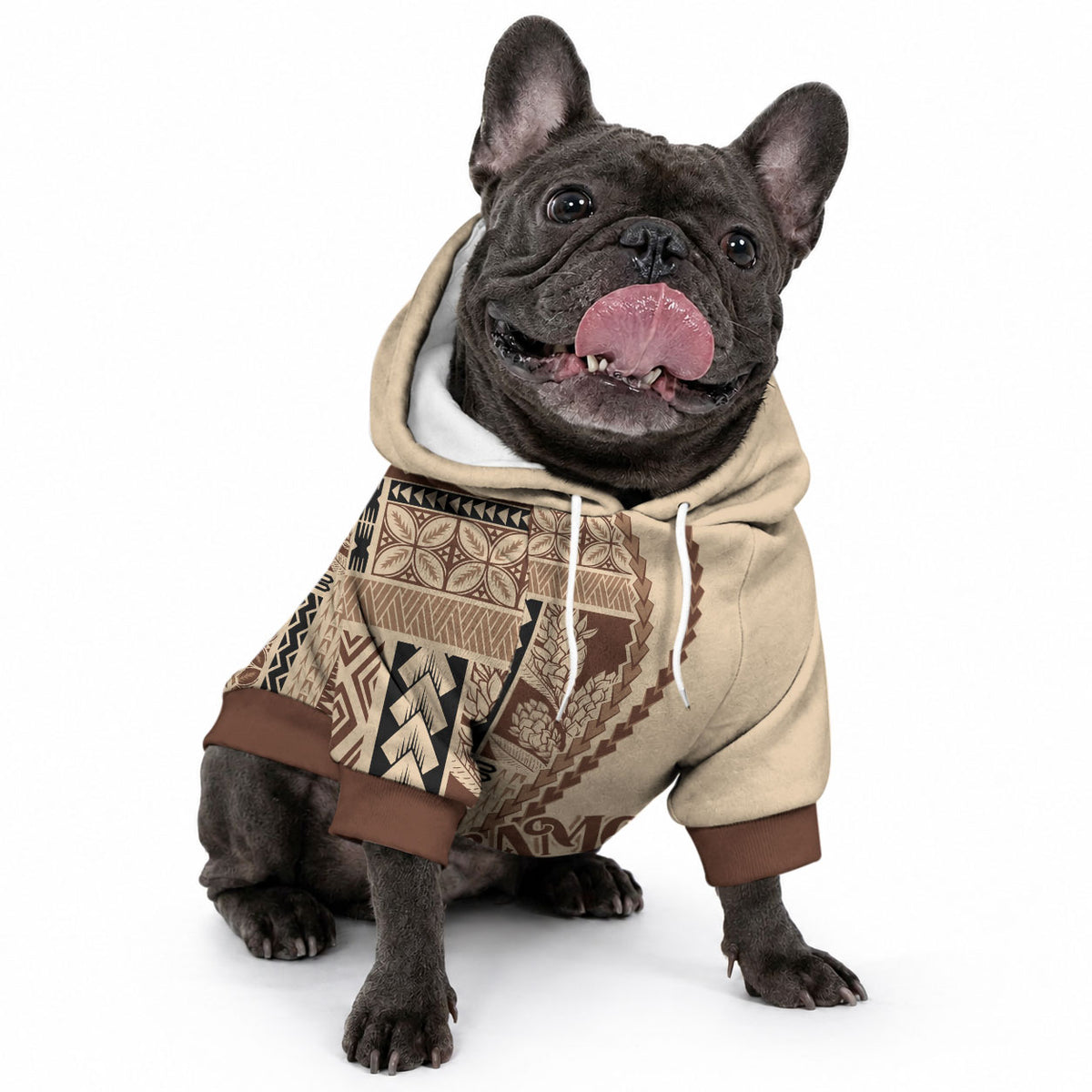 Samoa Siapo Motif Pet Hoodie Classic Style