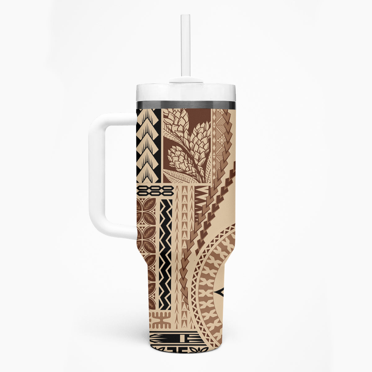 Samoa Siapo Motif Tumbler With Handle Classic Style