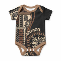 Samoa Siapo Motif Baby Onesie Classic Style - Black Ver
