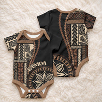 Samoa Siapo Motif Baby Onesie Classic Style - Black Ver