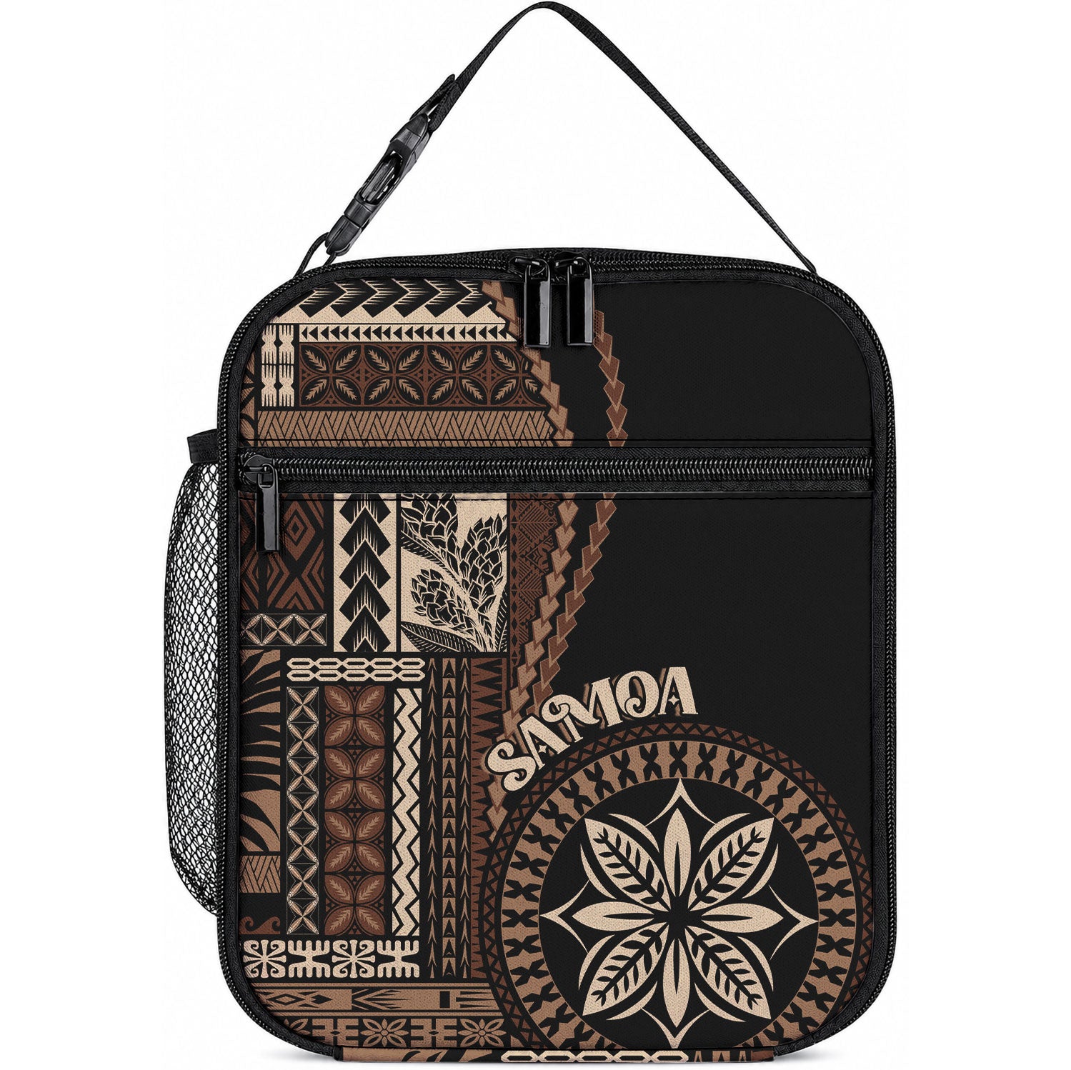 Samoa Siapo Motif Lunch Bag Classic Style - Black Ver