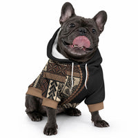 Samoa Siapo Motif Pet Hoodie Classic Style - Black Ver